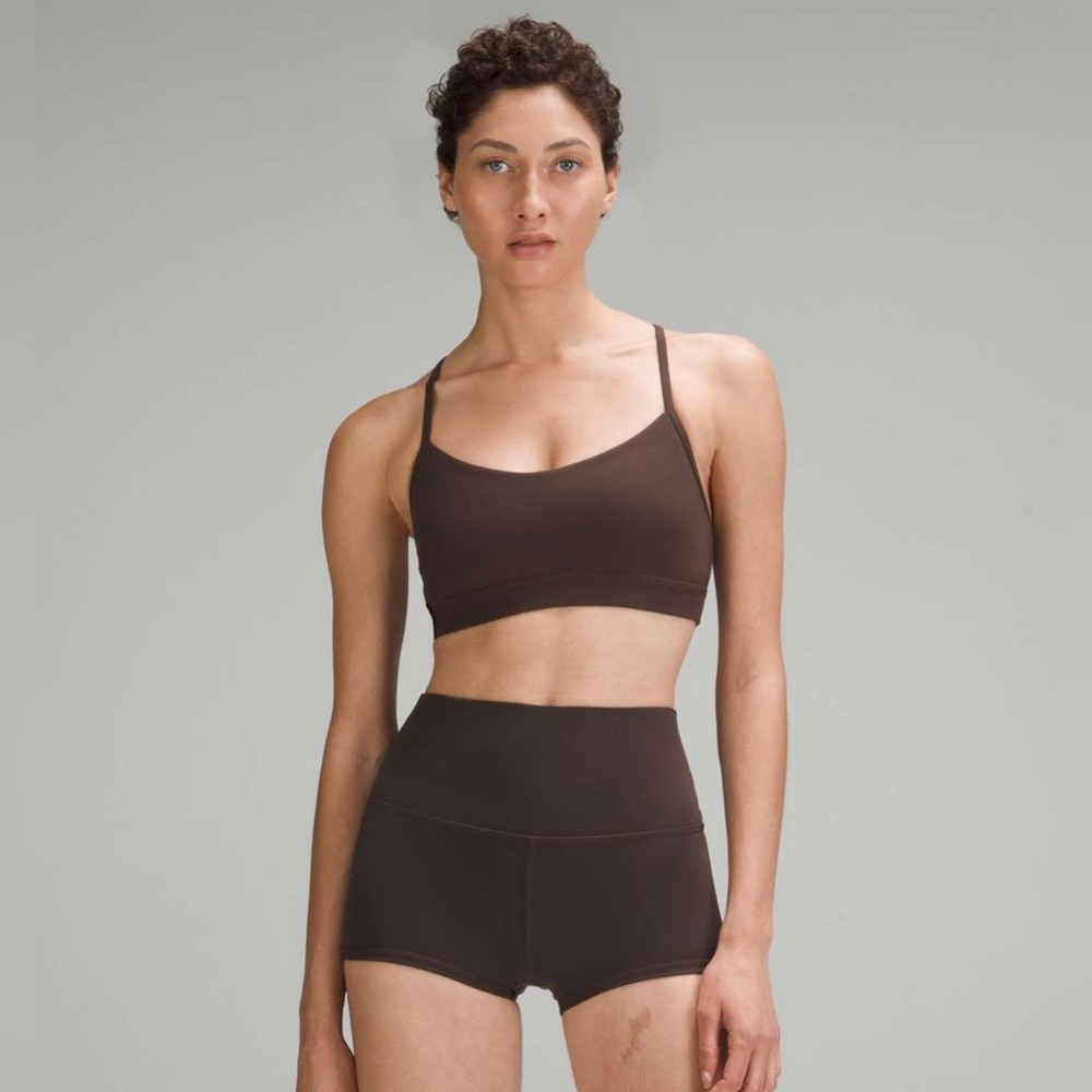 Lululemon Flow Y Bra Nulu Light Support, A-C Cups, Espresso 12